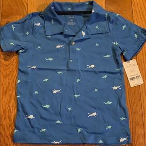 Carter’s little boy scuba/shark polo.